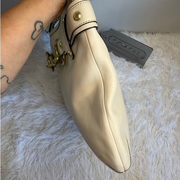 y2K COACH Legacy Ergo Belted Brass Shoulder Bag Hobo - Picture 3 of 9